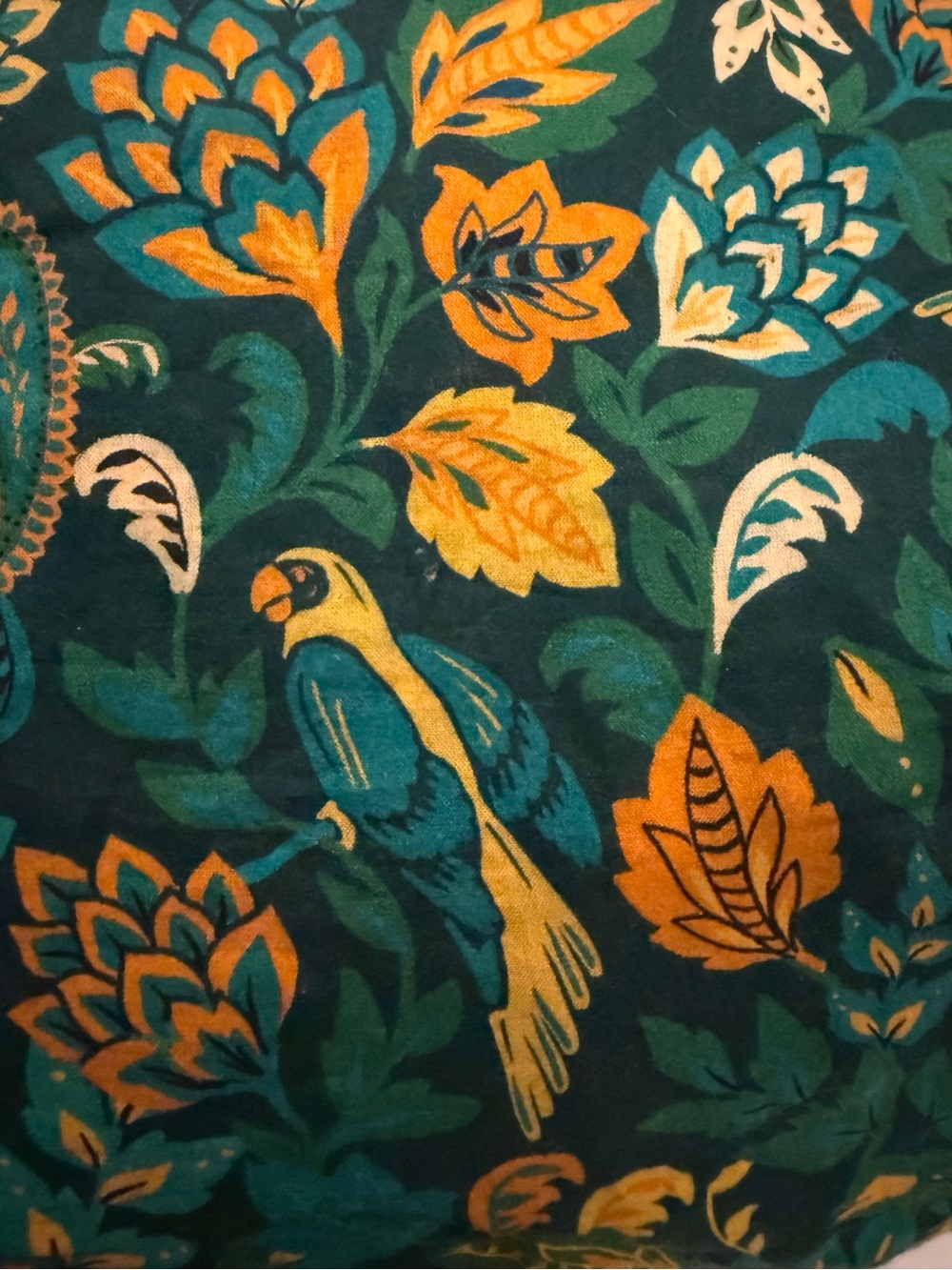 Farm Rio for Anthropologie size M top multi color with crochet details - Picture 3 of 6